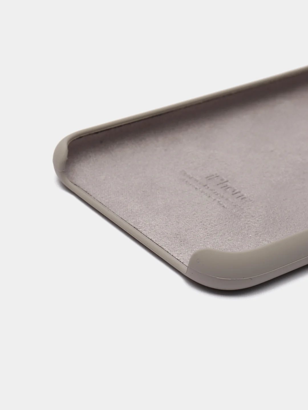 Бежевый меланж чехол Silicone Case для iPhone 11