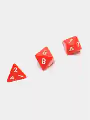 Красный набор кубиков для D&D, Dungeons and Dragons, ДнД, DnD, для ролевых игр, Pathfinder 7 шт