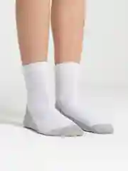 Носки мужские, длина средняя, белые летние ,спортивный стиль
