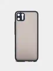 Темно-синий чехол Realme C11 2020, пластиковый матовый с цветными кнопками