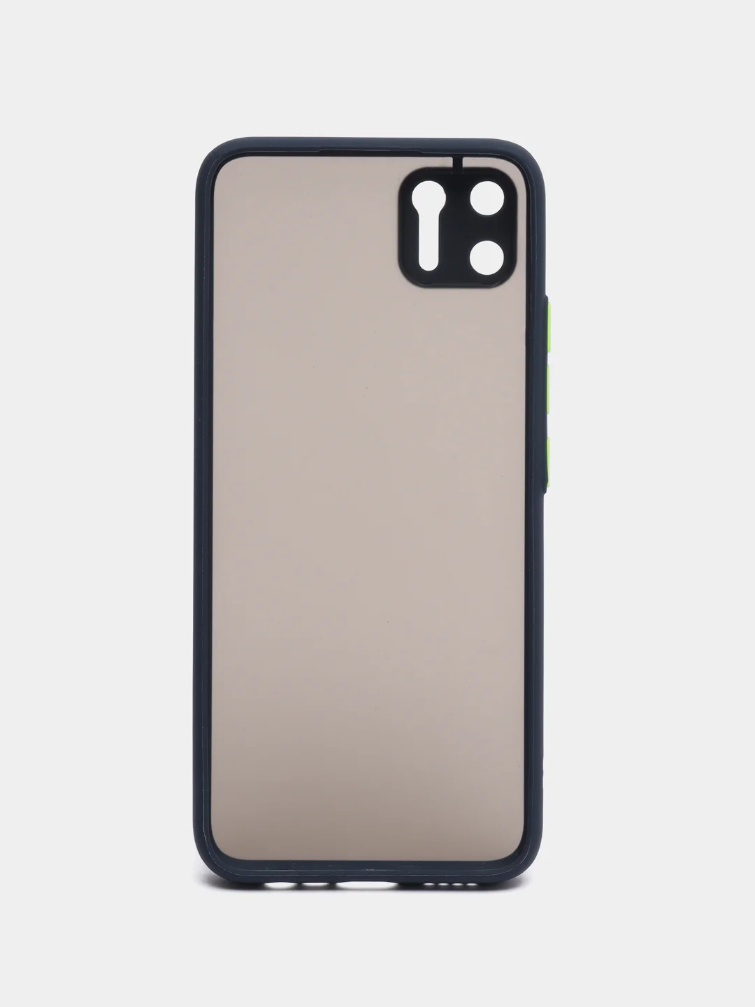 Темно-синий чехол Realme C11 2020, пластиковый матовый с цветными кнопками