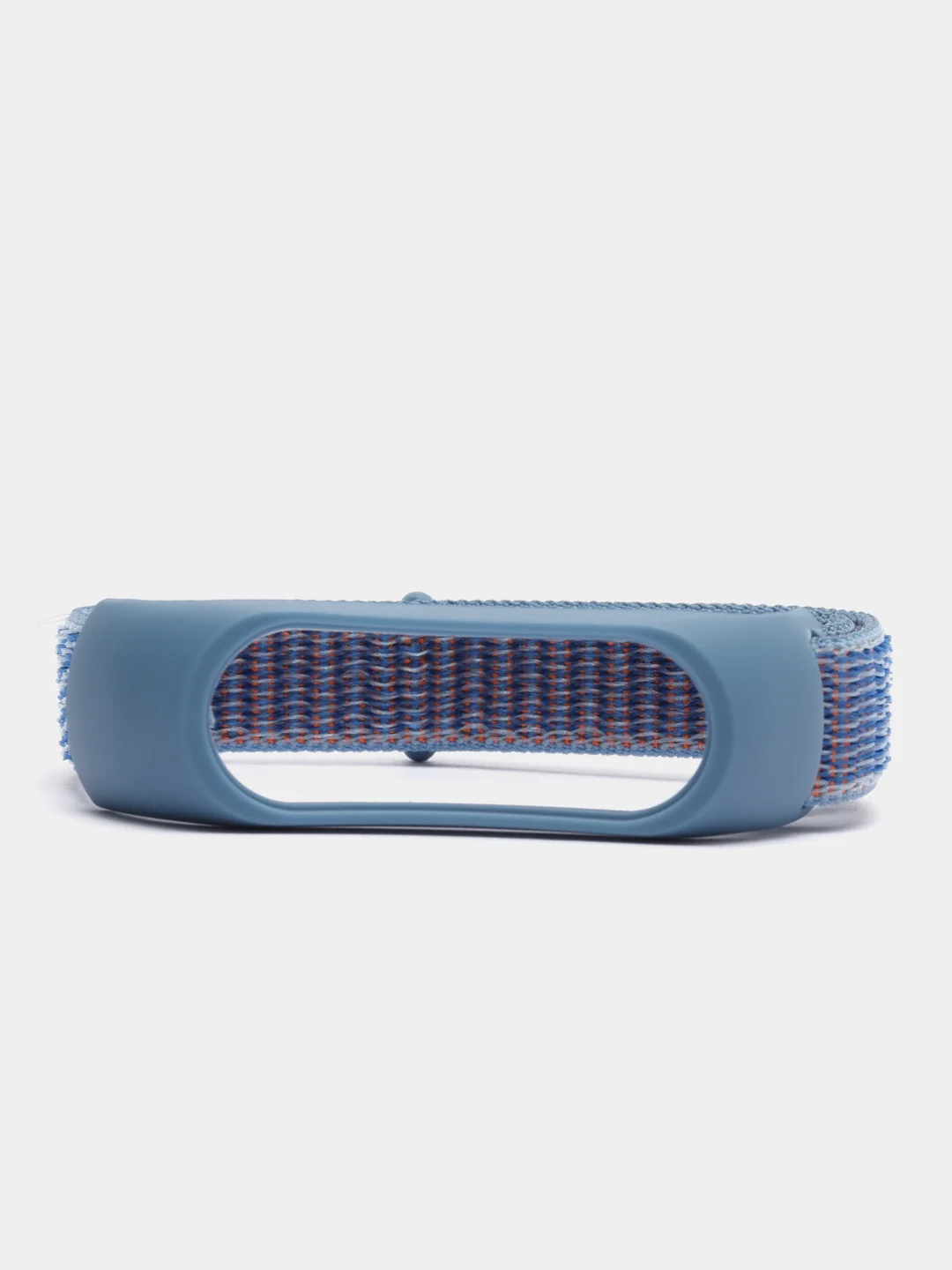 Голубой ремешок нейлоновый на липучке для Xiaomi Mi Band 3, Mi Band 4, Band 5, Band 6, Mi Band 7