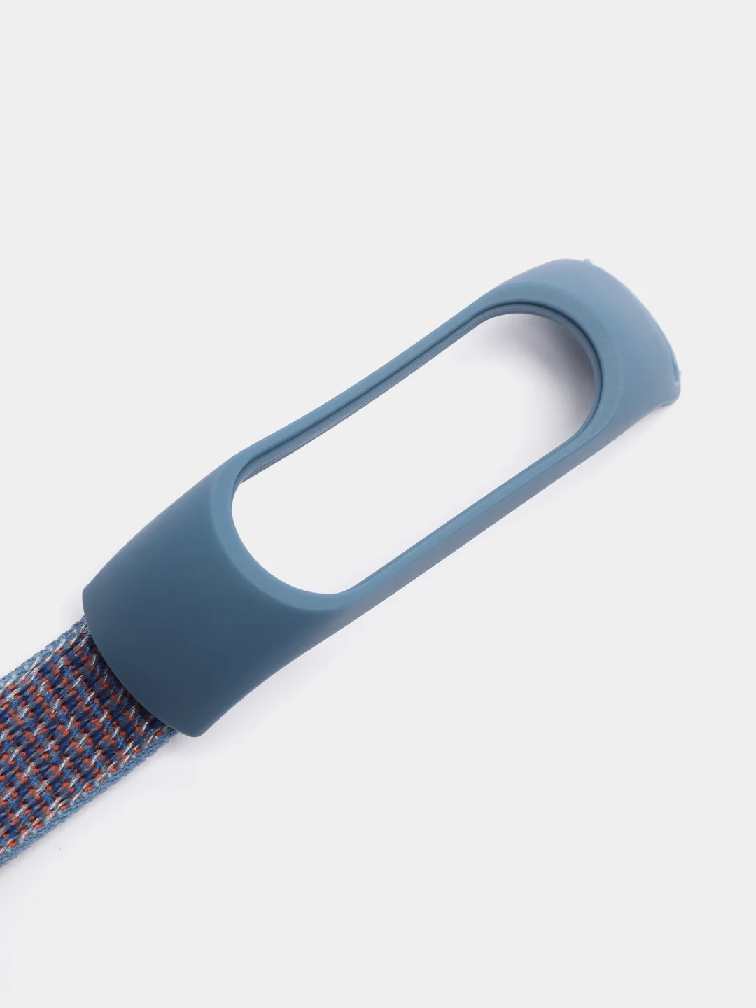 Голубой ремешок нейлоновый на липучке для Xiaomi Mi Band 3, Mi Band 4, Band 5, Band 6, Mi Band 7