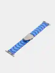 Синий пластиковый прозрачный ремешок для часов Apple Watch (42 мм 44 мм 45 мм)