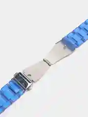 Синий пластиковый прозрачный ремешок для часов Apple Watch (42 мм 44 мм 45 мм)