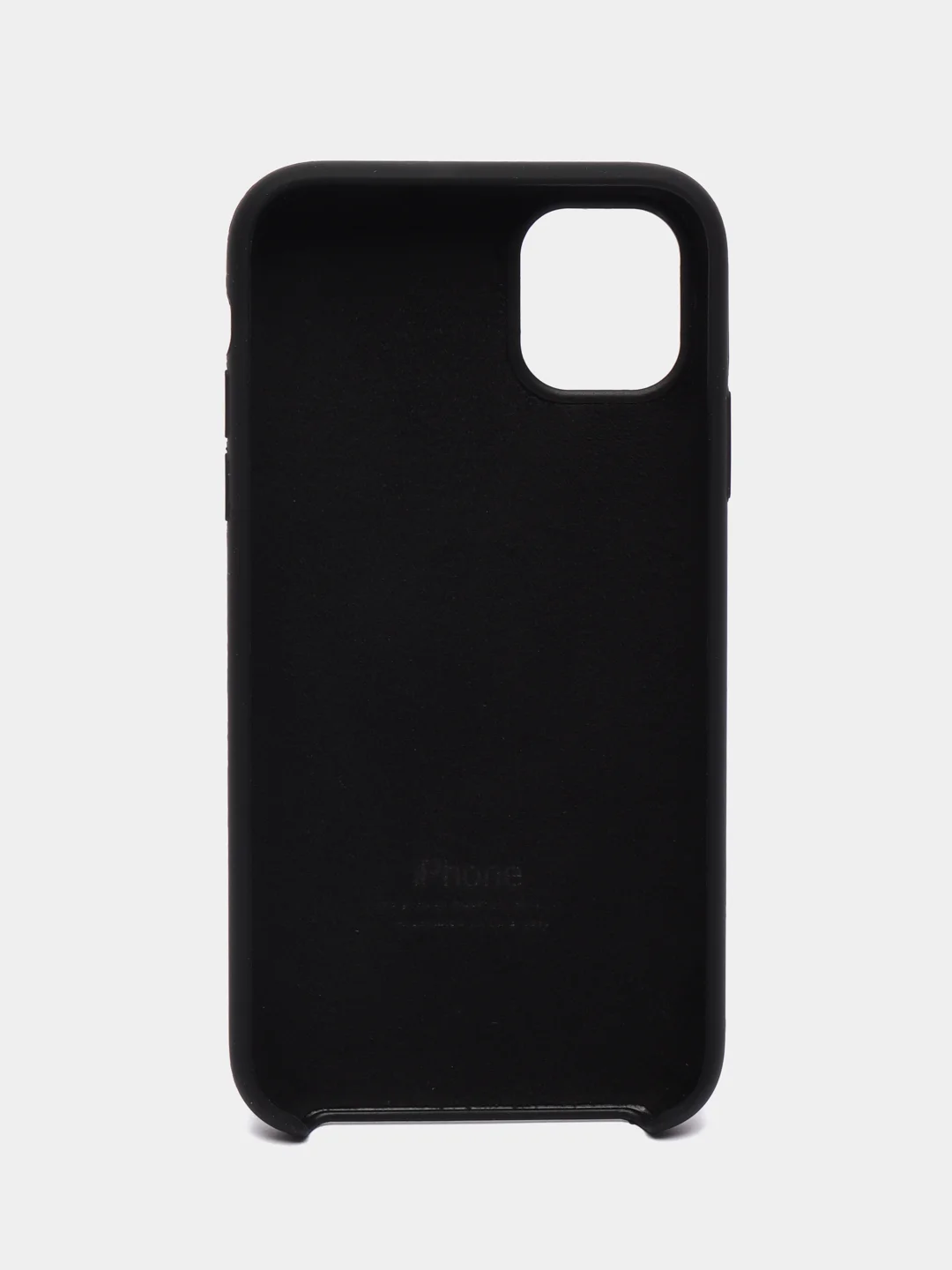 Черный чехол Silicone Case для iPhone 11