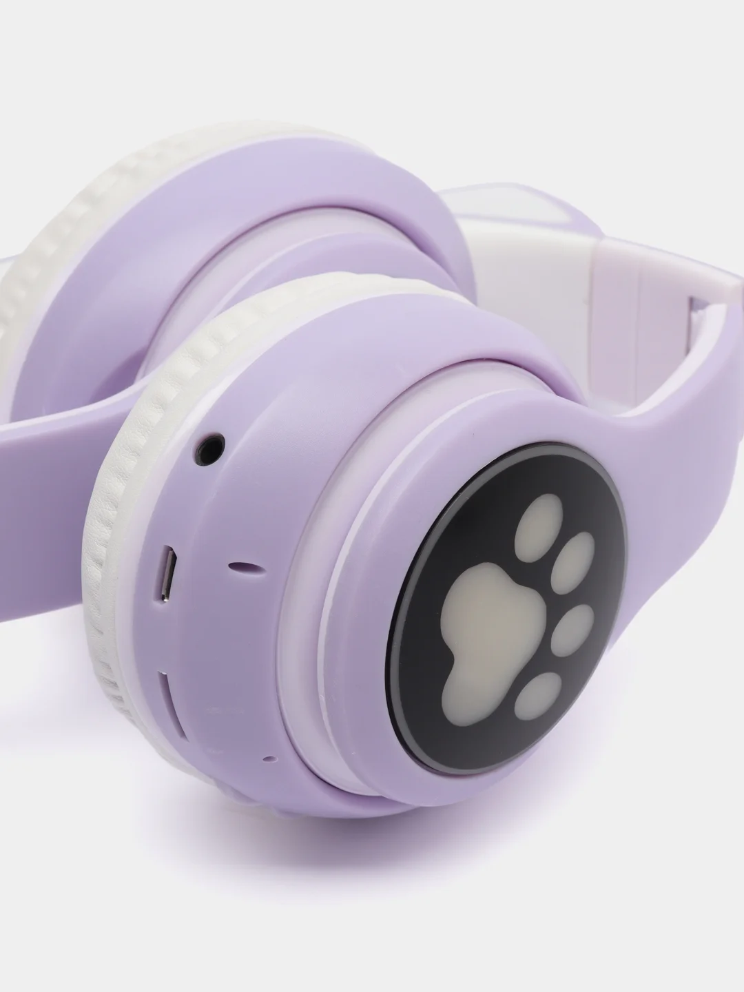 Лавандовый беспроводные Bluetooth наушники с кошачьими светящимися ушками, гарнитура Cat Ear STN-28