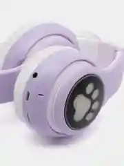Лавандовый беспроводные Bluetooth наушники с кошачьими светящимися ушками, гарнитура Cat Ear STN-28