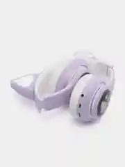 Лавандовый беспроводные Bluetooth наушники с кошачьими светящимися ушками, гарнитура Cat Ear STN-28