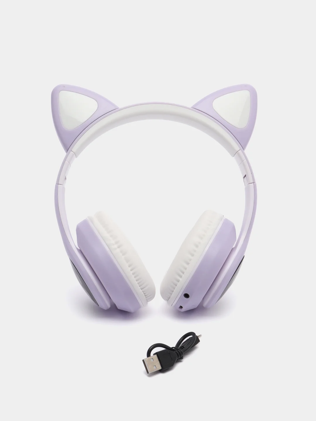 Лавандовый беспроводные Bluetooth наушники с кошачьими светящимися ушками, гарнитура Cat Ear STN-28