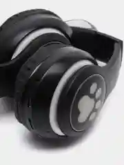 Черный беспроводные Bluetooth наушники с кошачьими светящимися ушками, гарнитура Cat Ear STN-28
