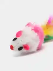 Игрушка для кошек мышка с пером и бубенчиком