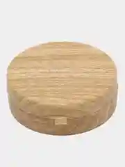 Желтый контейнер-футляр для хранения контактных линз, с зеркалом