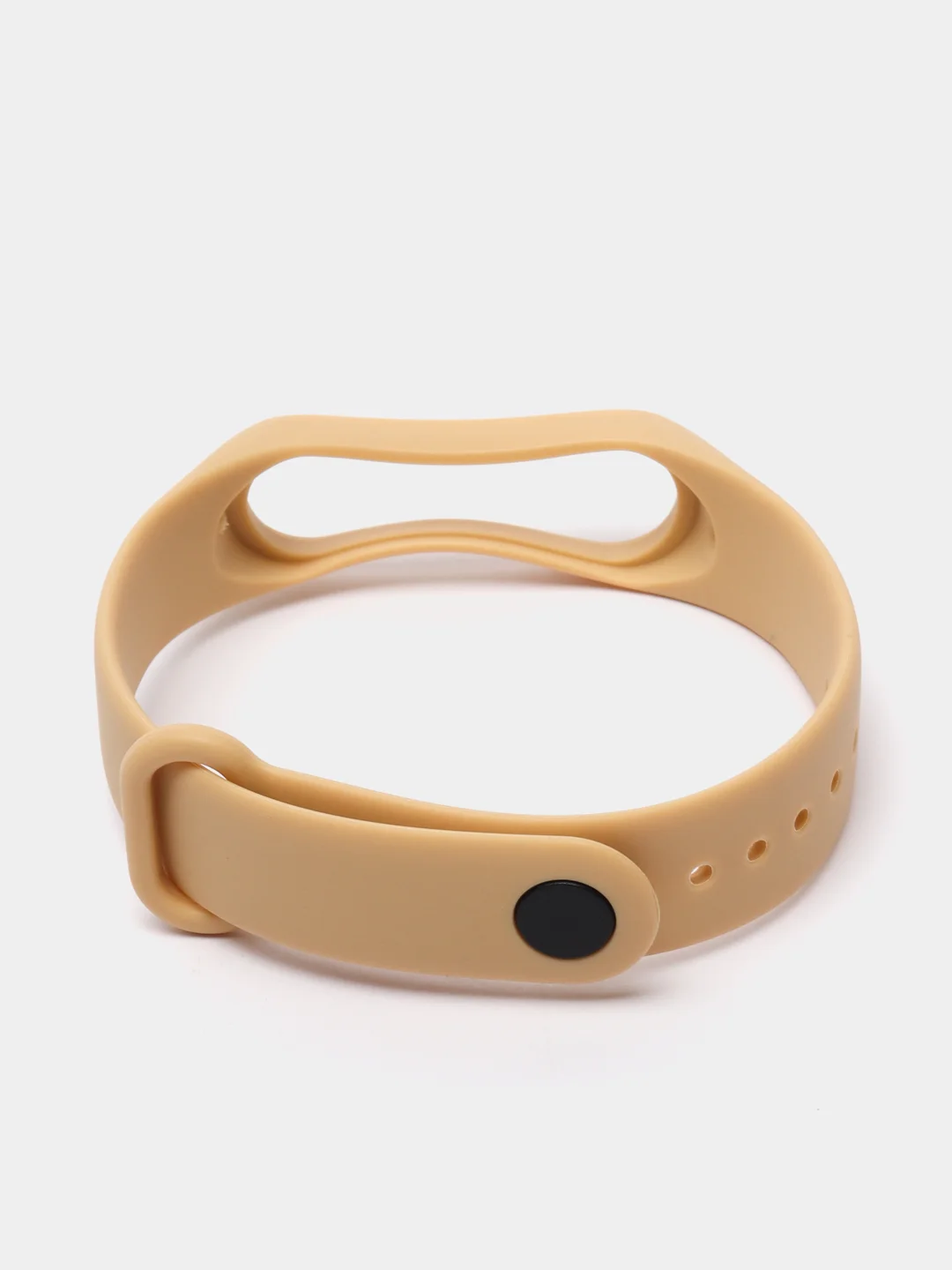Светло-коричневый силиконовый ремешок для фитнес-браслетов Xiaomi Mi Band 3 и Mi Band 4
