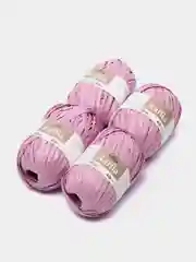 Сиреневый пряжа для вязания Raffia / пряжа "Рафия" 4 мотка