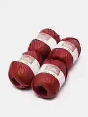 Багровый пряжа для вязания Raffia / пряжа "Рафия" 4 мотка