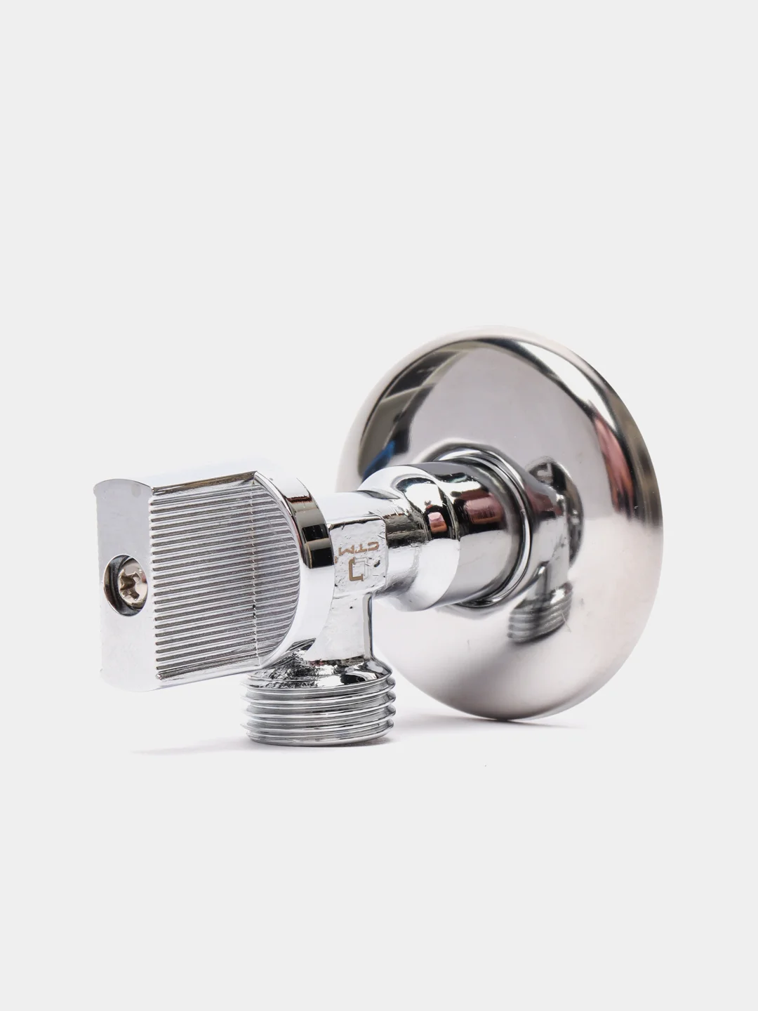 Кран шаровой "СТМ", угловой, наружная резьба, хром, 1/2" х 1/2"