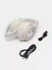 Белый большие наушники игровые с микрофоном/Игровая гарнитура/Компьютерные игровые наушники