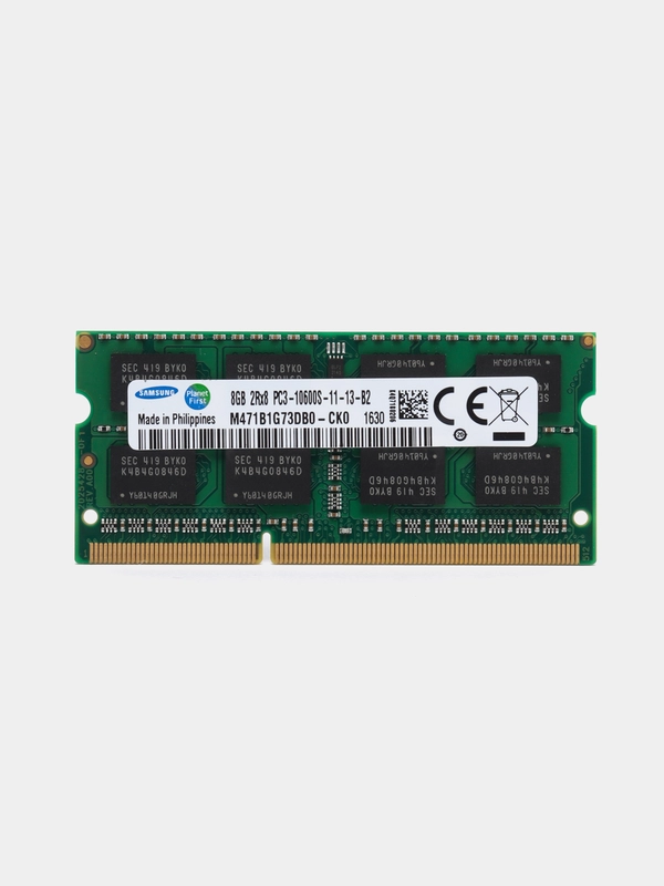 Оперативная память Samsung DDR3, 8 ГБ, 1333 MHz SO-DIMM PC3-10600U, 1x8 ГБ, для ноутбука