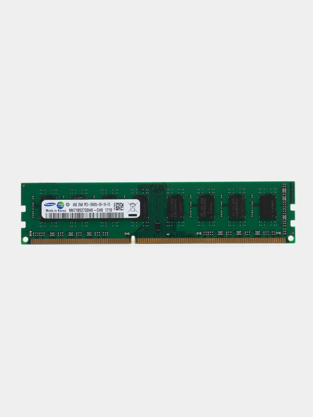Оперативная память Samsung DDR3, 4 ГБ, 1333 MHz, DIMM PC3-10600U, 1x4 ГБ