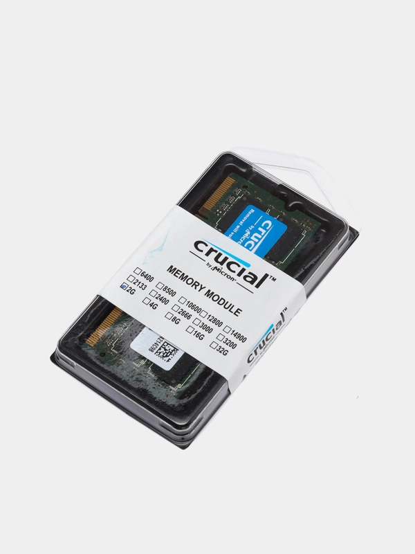 Оперативная память для ноутбука CRUCIAL DDR2, 2 Гб, 667 MHz SO-DIMM PC2-5300U, 1x2 Гб