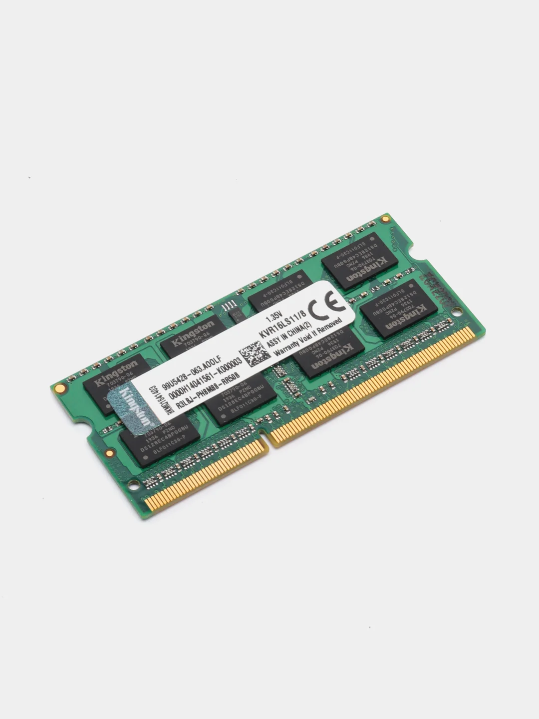 Оперативная память Kingston DDR3L, 1600 MHz SO-DIMM PC3L-12800U 1, 8 ГБ