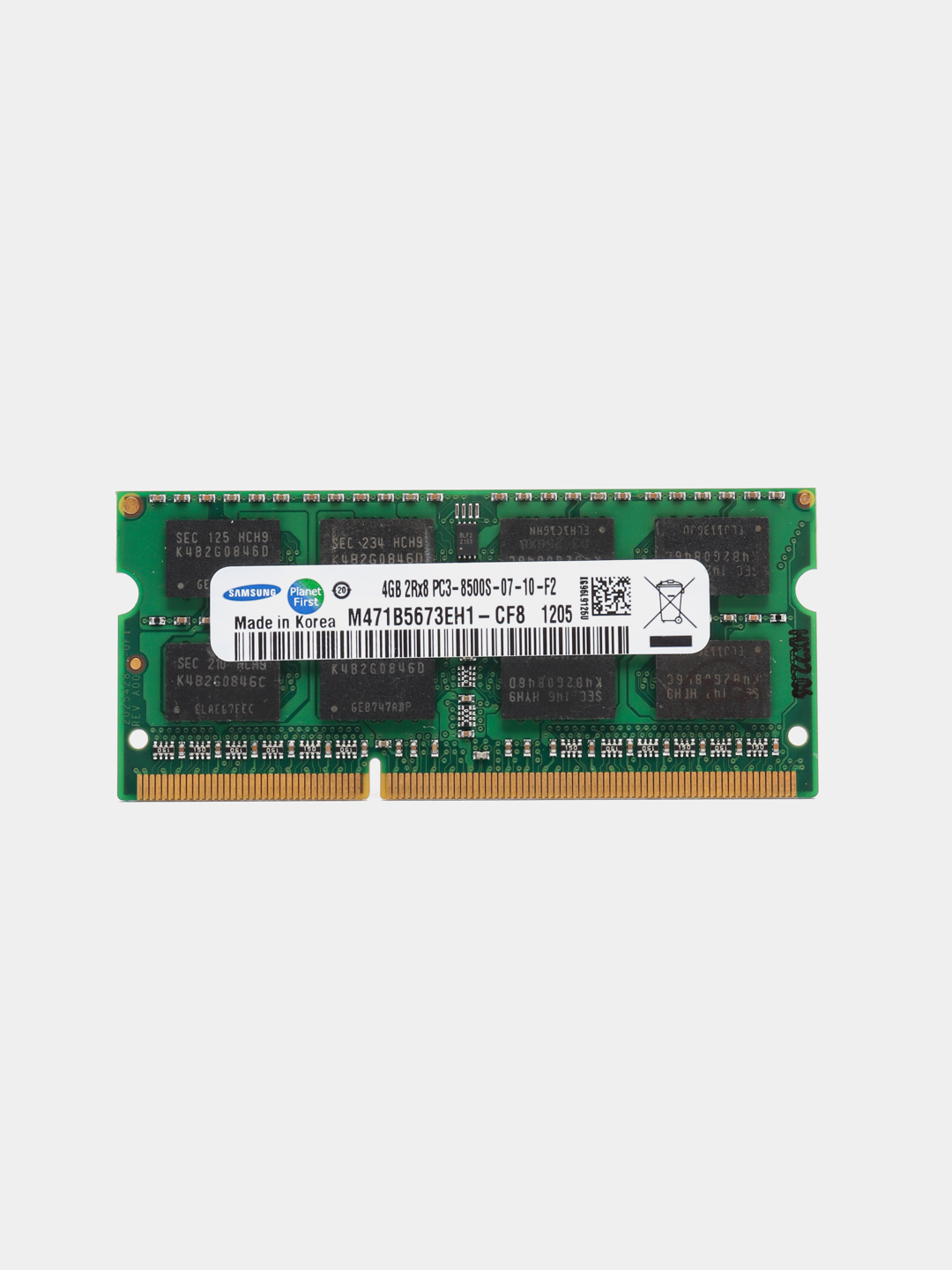 Оперативная память Samsung DDR3, 4 Гб, 1066 MHz, SO-DIMM PC3-8500U 1x4 ГБ  для ноутбука купить по цене 828.96 ₽ в интернет-магазине Магнит Маркет