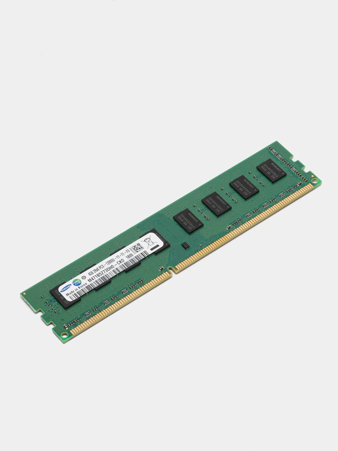Оперативная память Samsung DDR3, 4 ГБ, 1600 MHz, DIMM PC3-12800U, 1x4 ГБ