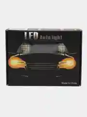 Белый комплект автомобильных светодиодных LED ламп P27W