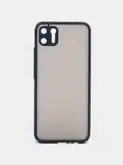 Темно-синий чехол Realme C11 2020, пластиковый матовый с цветными кнопками