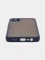 Темно-синий чехол Realme C11 2020, пластиковый матовый с цветными кнопками