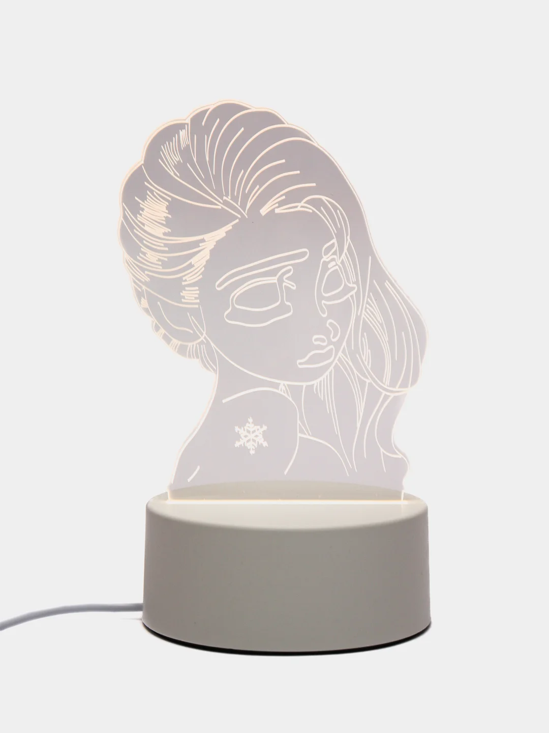 Пастельно-коралловый светильник ночник 3D светодиодный LED, подарок