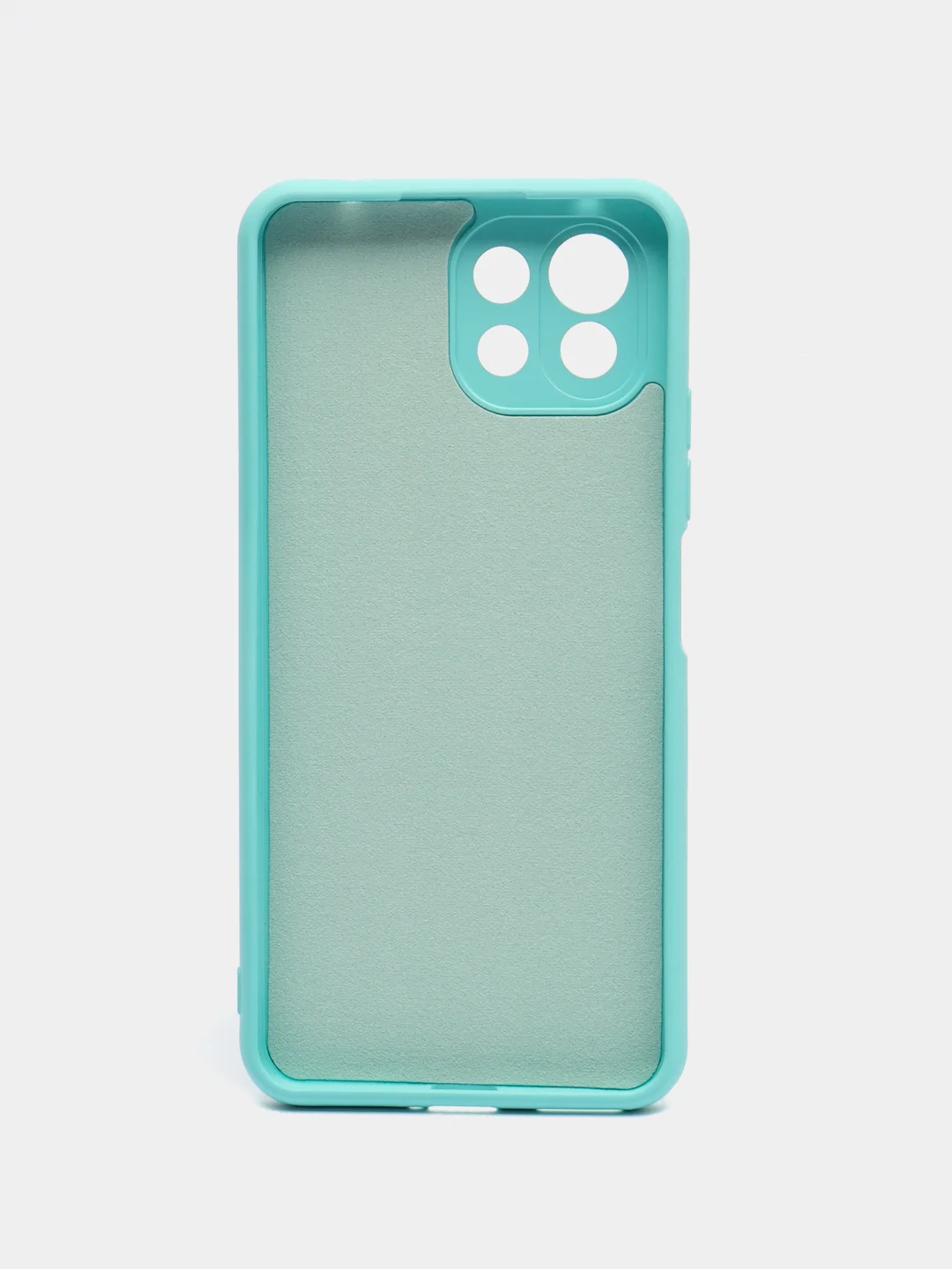 Бирюзовый чехол для Xiaomi 10A, 10C, 9C, 9A, Note 11, Mi 12 Lite, 12X, с бортами, защитой камеры
