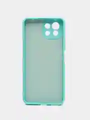 Бирюзовый чехол для Xiaomi 10A, 10C, 9C, 9A, Note 11, Mi 12 Lite, 12X, с бортами, защитой камеры