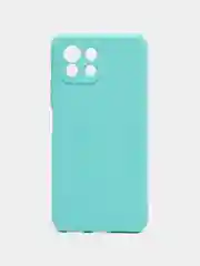 Бирюзовый чехол для Xiaomi 10A, 10C, 9C, 9A, Note 11, Mi 12 Lite, 12X, с бортами, защитой камеры
