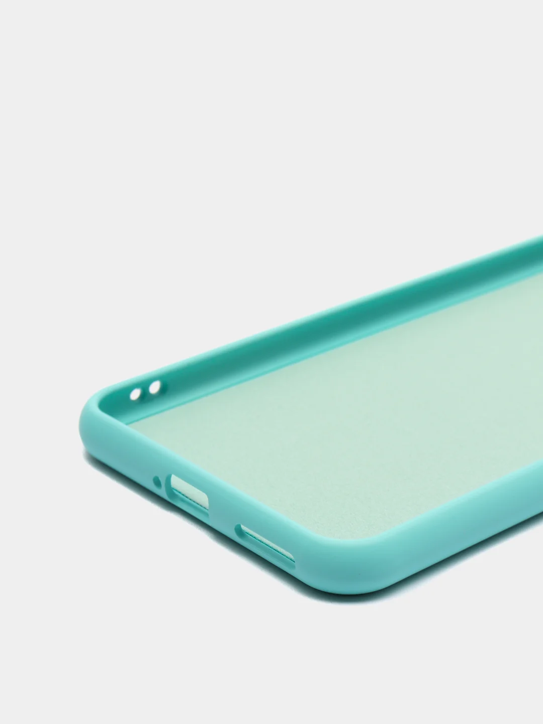 Бирюзовый чехол для Xiaomi 10A, 10C, 9C, 9A, Note 11, Mi 12 Lite, 12X, с бортами, защитой камеры