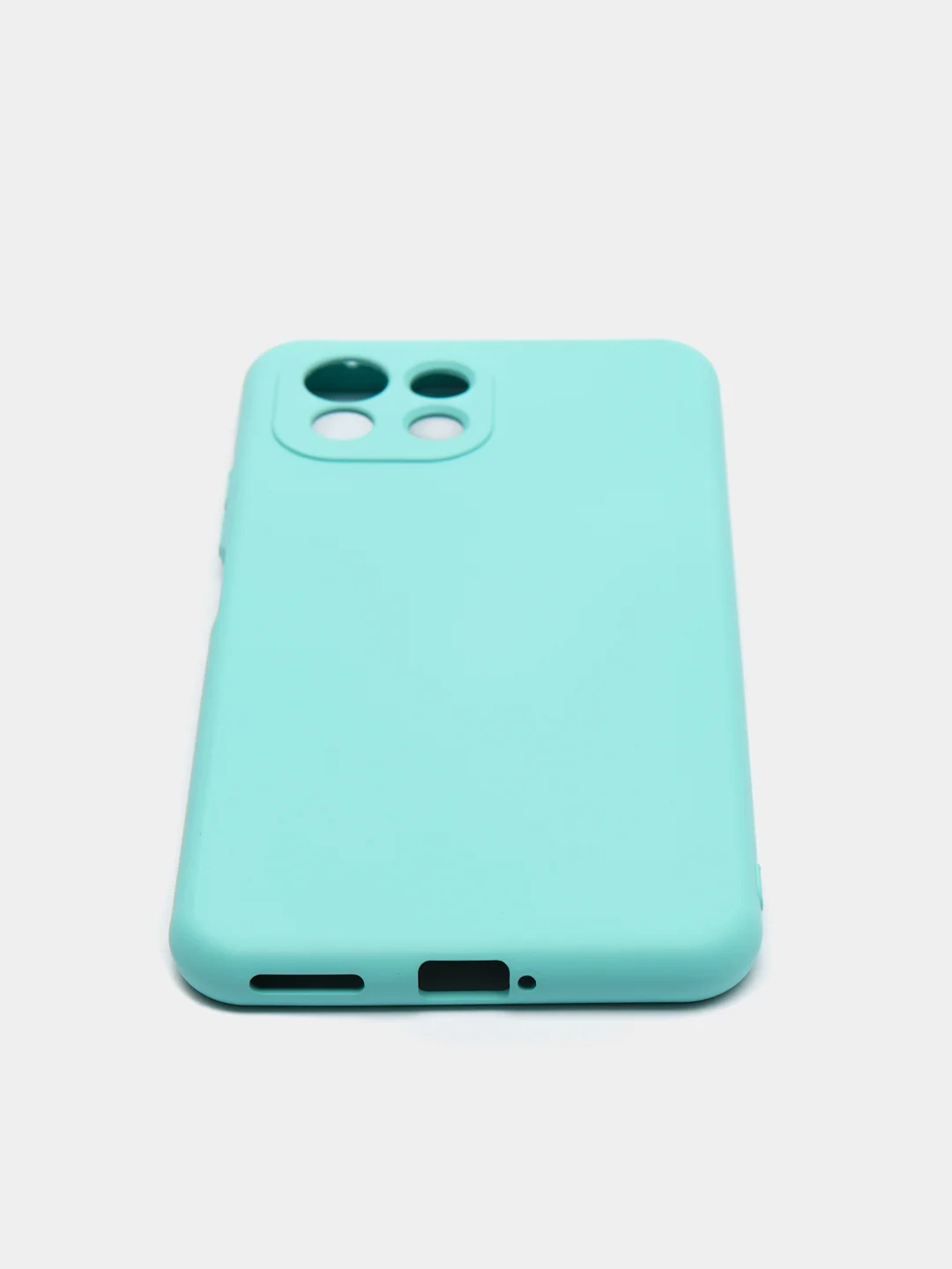 Бирюзовый чехол для Xiaomi 10A, 10C, 9C, 9A, Note 11, Mi 12 Lite, 12X, с бортами, защитой камеры