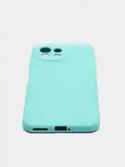 Бирюзовый чехол для Xiaomi 10A, 10C, 9C, 9A, Note 11, Mi 12 Lite, 12X, с бортами, защитой камеры