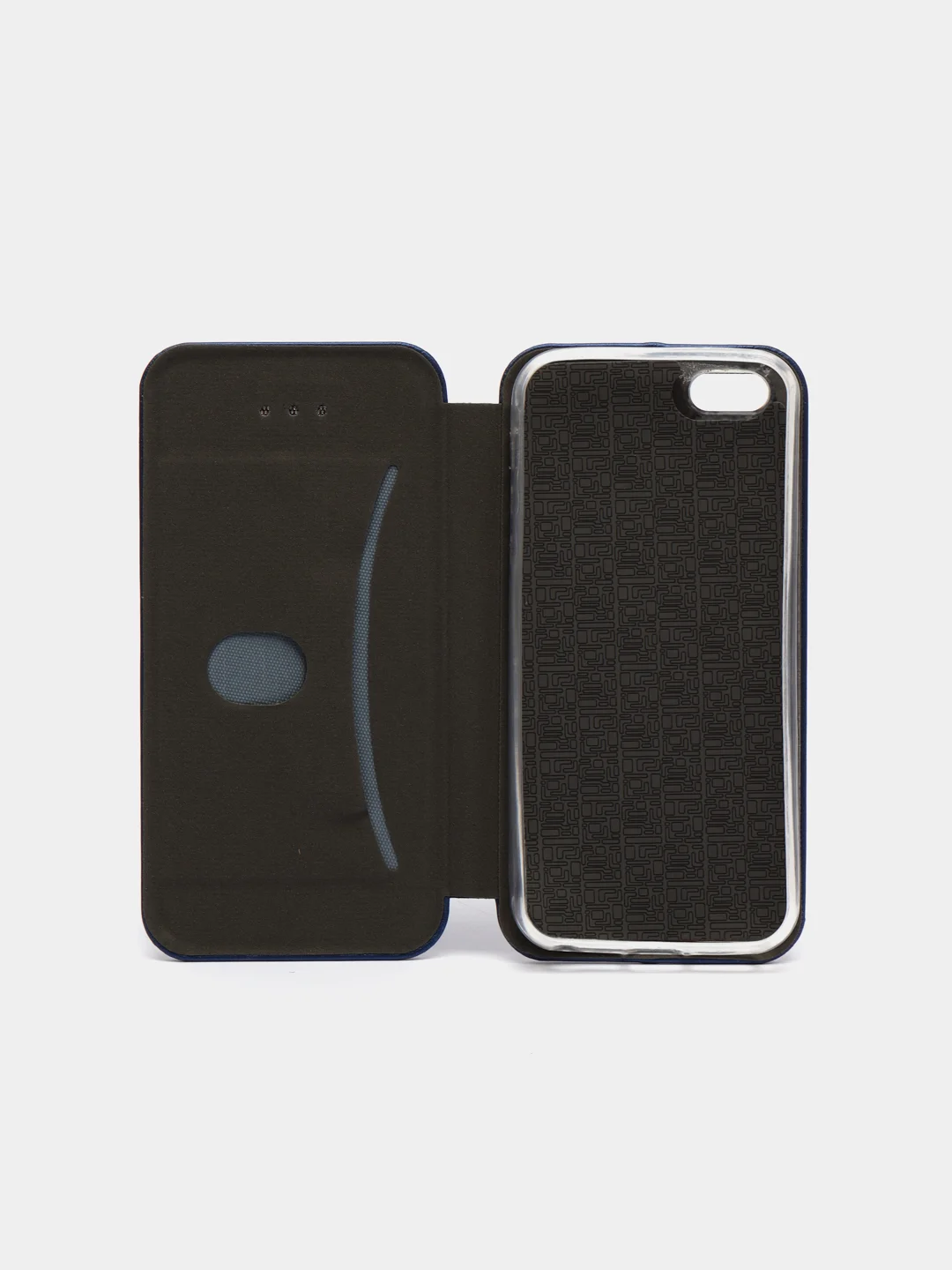 Синий чехол книжка iPhone 5 / iPhone 5S / iPhone SE (первого поколения)