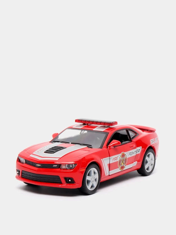 Металлическая машинка 1:38 Chevrolet Camaro 2014 (Полицейский/Пожарный) KT5383DPR