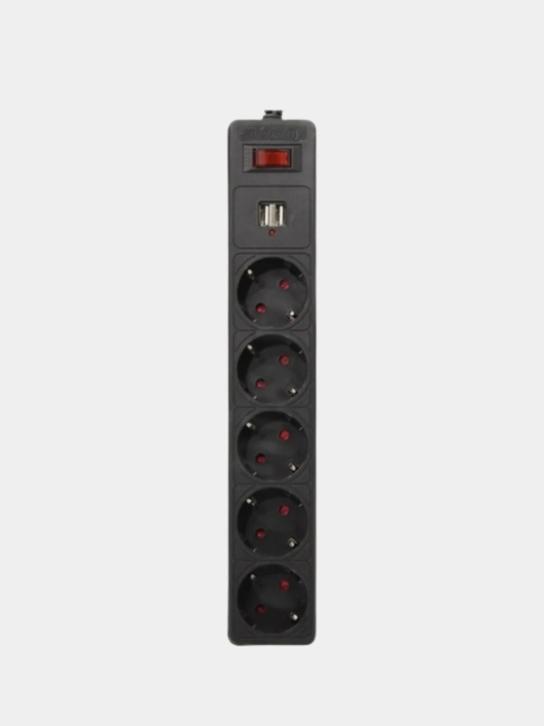Белый сетевой фильтр, удлинитель, 2 Usb выхода 5 розеток Smartbuy