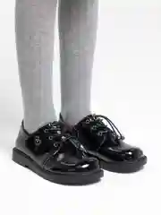 Черный туфли школьные для девочек