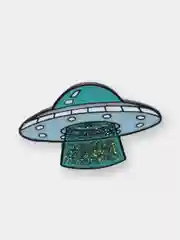 Ледяной пин металлический на булавке космос "Aliens", значок на одежду