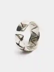 Серебряный рельефное кольцо "Змея", открытое