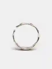 Серебряный рельефное кольцо "Змея", открытое