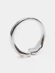 Серебряный парное кольцо "Сердце" для влюбленных, друзей, 17 мм