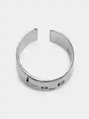 Серебряный открытое кольцо Love, регулируемое