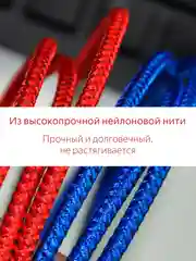 Кабель Micro USB, Type-C, Lightning - Iphone (быстрая зарядка андроид) тканевый нейлоновый