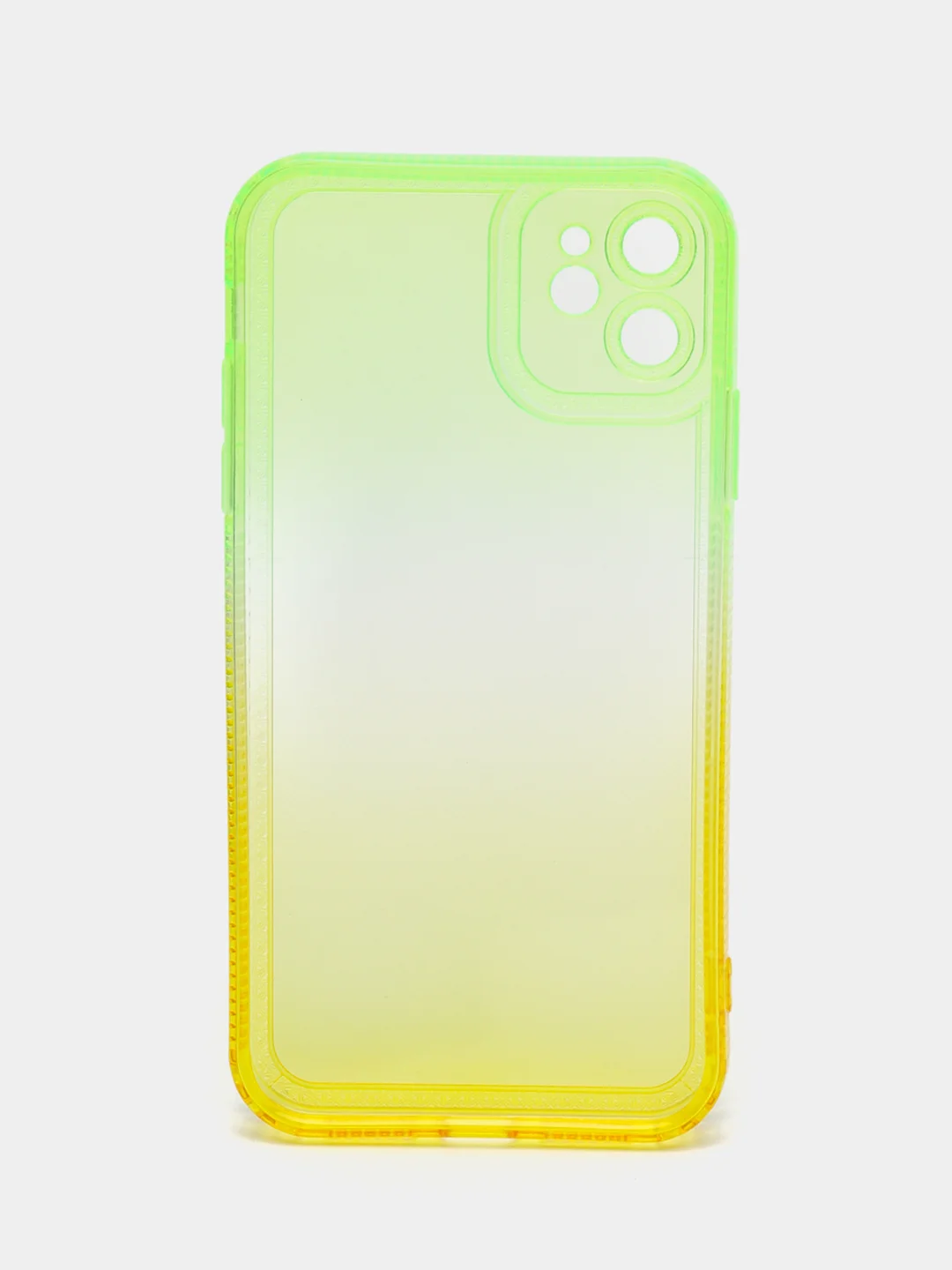 Желтый чехол для iPhone X XS XR 11 12 13 Pro Max mini 7 8 Plus айфон про макс градиентный