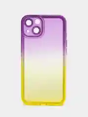Пурпурный чехол для iPhone X XS XR 11 12 13 Pro Max mini 7 8 Plus айфон про макс градиентный